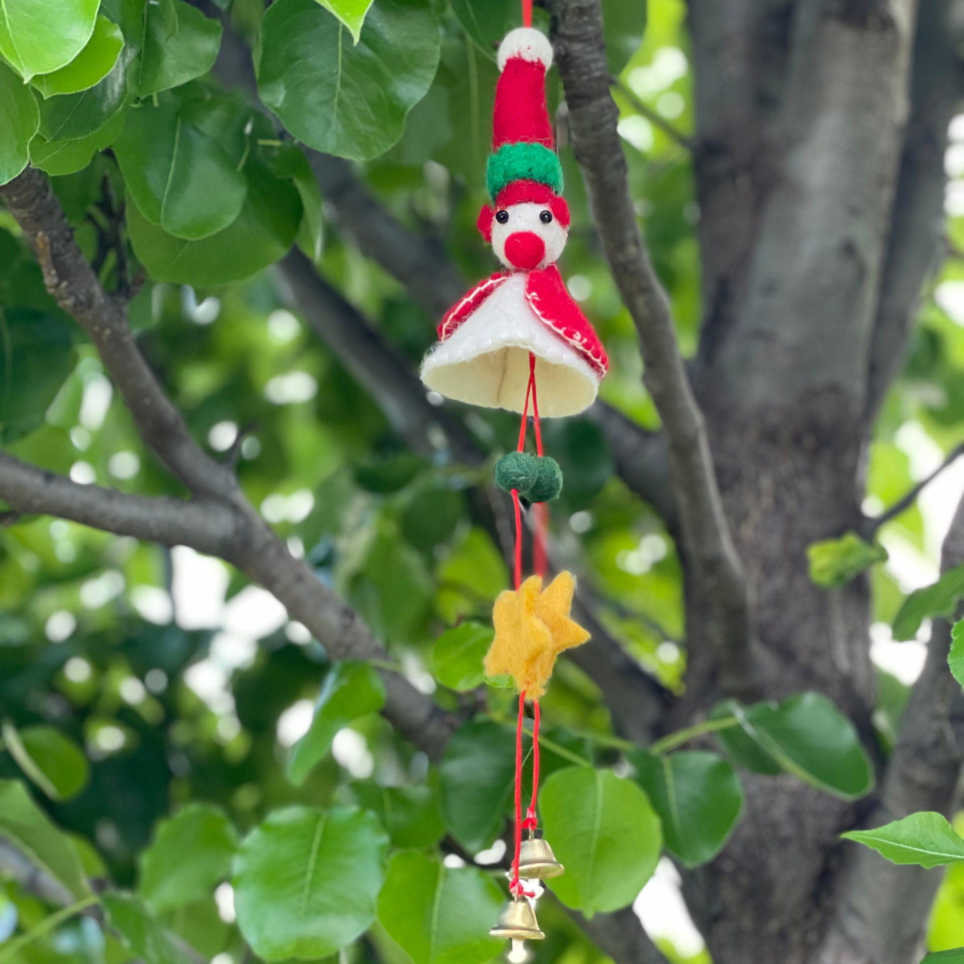 Felted wool ornament handmade fair trade