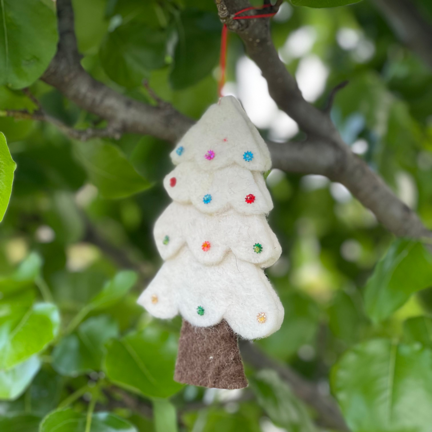 Felted wool ornament handmade fair trade